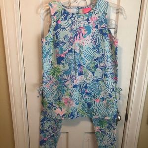 NWOT Lilly Pulitzer top & leggings size XL